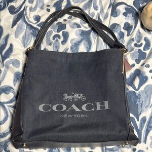 Firm price ✋Coach Authentic Women's blue Bag Second Hand 🫶🏻